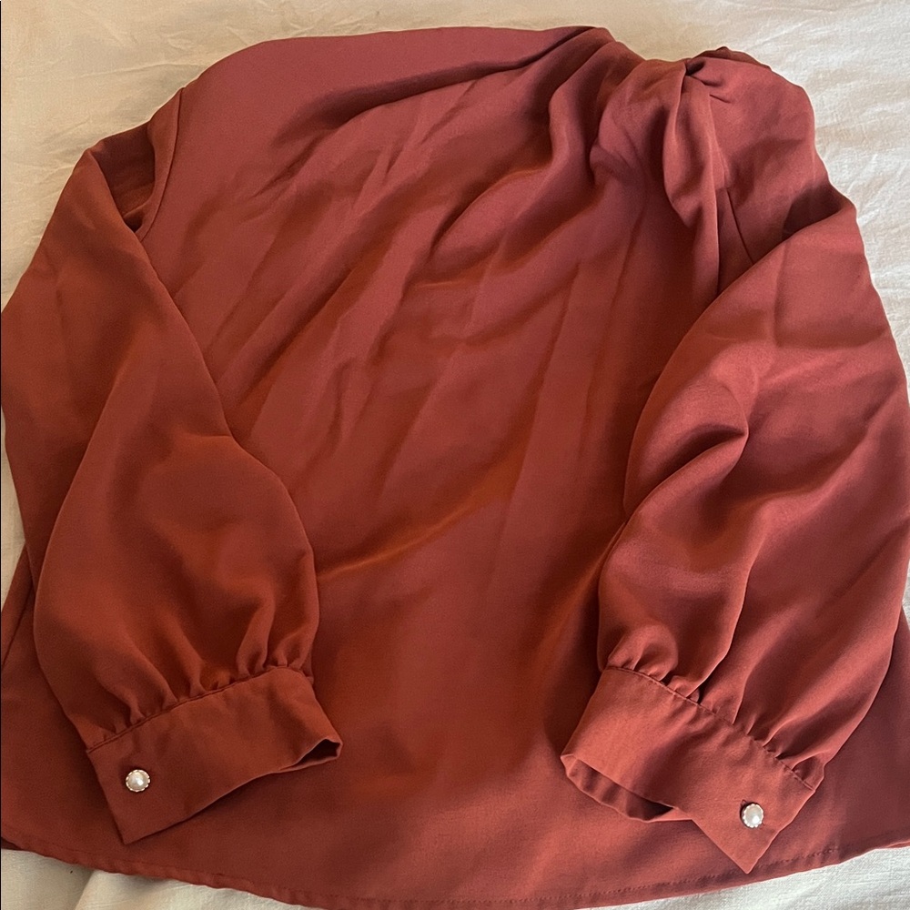 SHEIN Elegant Rust Women's Top